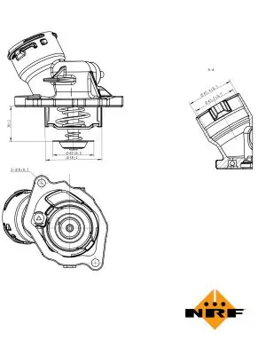 Top-Preis NRF 725023 - Thermostat, Kühlmittel - EASY FIT