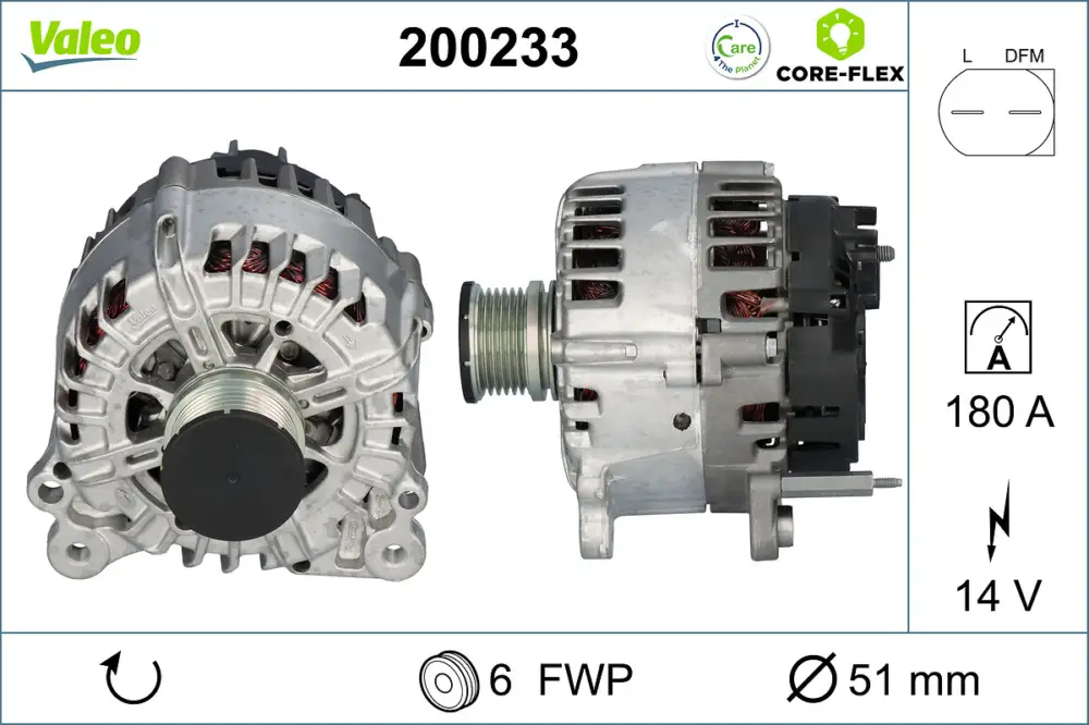 VALEO 200233 - Generator - VALEO CORE-FLEX Heißes Angebot