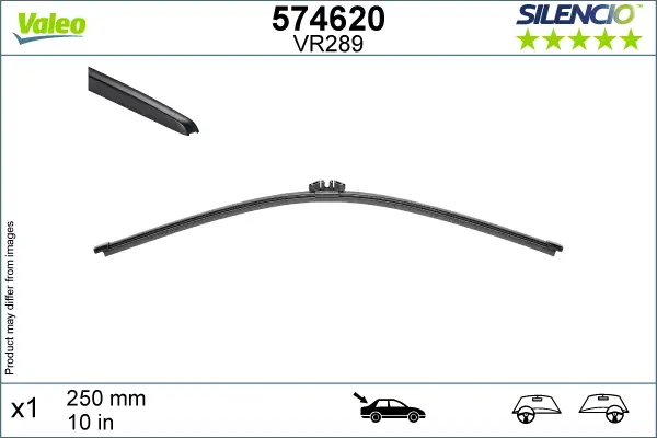 Schnäppchen VALEO VR289 Scheibenwischer 574620 - SILENCIO REAR