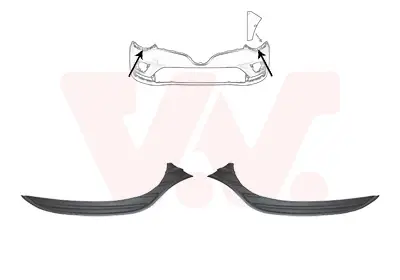 VAN WEZEL 4420580 - Zier-/Schutzleistensatz, Stoßfänger - ** Equipart ** Expressversand