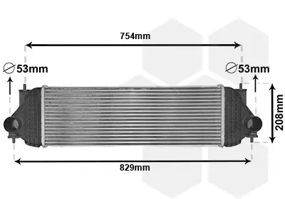 Neu VAN WEZEL 52004134 - Ladeluftkühler