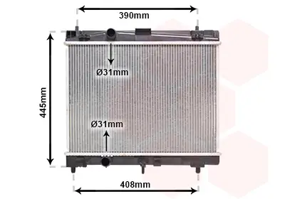 VAN WEZEL 53002357 - Kühler, Motorkühlung Heißes Angebot