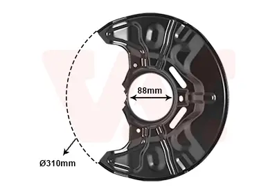 VAN WEZEL 5307372 - Spritzblech, Bremsscheibe Günstig