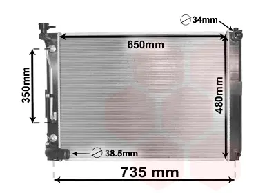 VAN WEZEL 53002648 - Kühler, Motorkühlung Knallerangebot