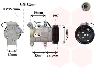 Bestseller VAN WEZEL 5300K625 - Kompressor, Klimaanlage