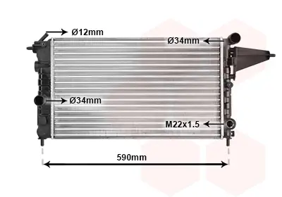 VAN WEZEL 37002161 - Kühler, Motorkühlung Neue Kollektion