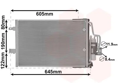 VAN WEZEL 37005369 - Kondensator, Klimaanlage Neue Kollektion