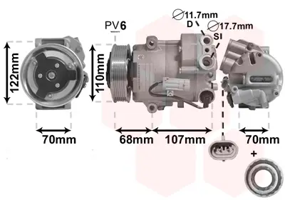 VAN WEZEL 3700K594 - Kompressor, Klimaanlage - *** IR PLUS *** Top-Angebot