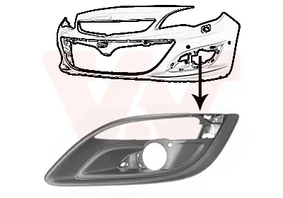 VAN WEZEL 3753591 - Lüftungsgitter, Stoßfänger - ** Equipart ** Solange Der Vorrat Reicht