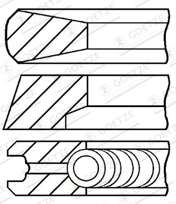 Direktkauf GOETZE ENGINE 08-127700-00 - Kolbenringsatz