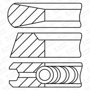 Wochenendangebot GOETZE ENGINE 08-447607-00 - Kolbenringsatz