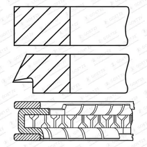 GOETZE ENGINE 08-451900-00 - Kolbenringsatz Aktuell