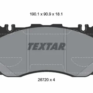 TEXTAR 2672001 - Bremsbelagsatz, Scheibenbremse Preisreduziert