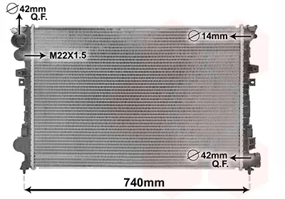 VAN WEZEL 09002079 - Kühler, Motorkühlung Preisknaller