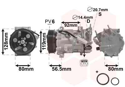 VAN WEZEL 0900K242 - Kompressor, Klimaanlage - *** IR PLUS *** Echt