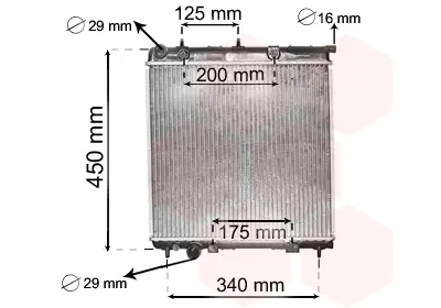 Highlight VAN WEZEL 40002288 - Kühler, Motorkühlung