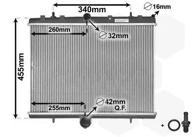 Garantierte Lieferung VAN WEZEL 40002314 - Kühler, Motorkühlung - *** IR PLUS ***