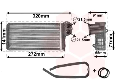 Jetzt Bestellen VAN WEZEL 40006199 - Wärmetauscher, Innenraumheizung - *** IR PLUS ***