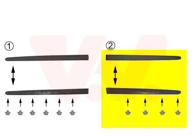Expressversand VAN WEZEL 4028425 - Zier-/Schutzleiste, Tür