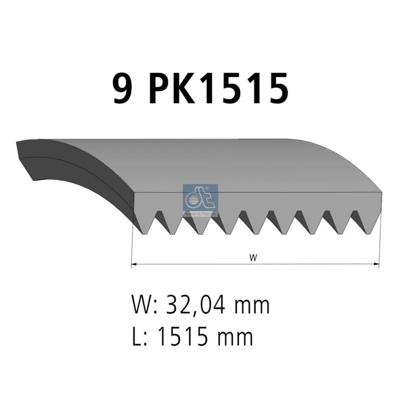 Sale DT Spare Parts 6.31539 - Keilrippenriemen