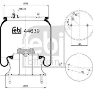 Super-Preis FEBI BILSTEIN 44639 - Federbalg, Luftfederung