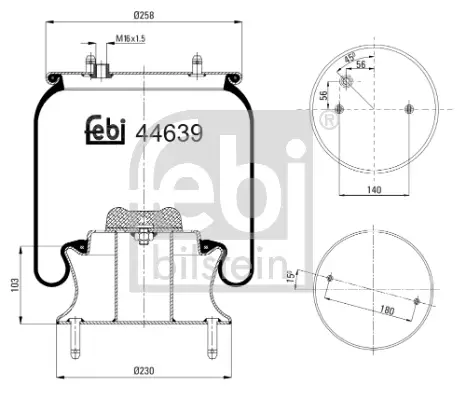 Super-Preis FEBI BILSTEIN 44639 - Federbalg, Luftfederung