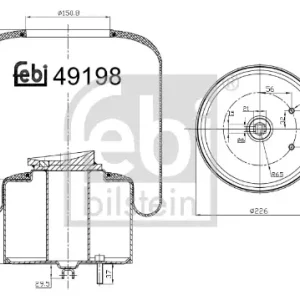 Angebot FEBI BILSTEIN 49198 - Federbalg, Luftfederung