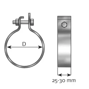 Ausverkauf DINEX 99730 - Klemmstück, Abgasanlage