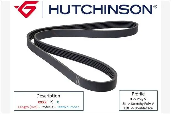 HUTCHINSON 2060 K 10TK - Keilrippenriemen - Poly-V Preisreduziert