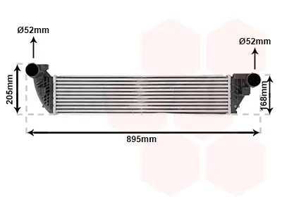 VAN WEZEL 43004397 - Ladeluftkühler Schneller Versand