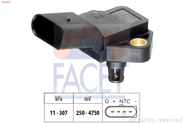 Direkt Vom Hersteller FACET 10.3075 - Luftdrucksensor, Höhenanpassung