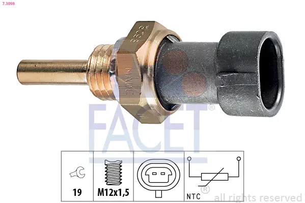 FACET 7.3098 - Sensor, Öltemperatur Bestpreis