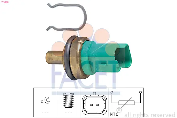 Direktkauf FACET 7.3292 - Sensor, Öltemperatur
