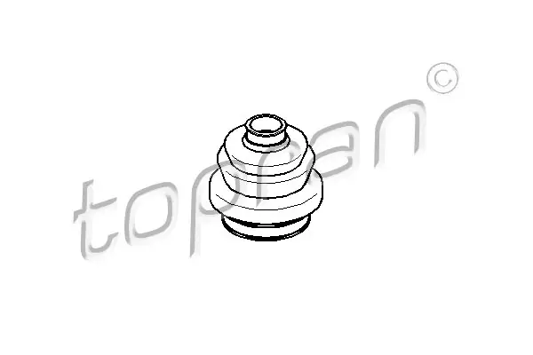 Neu TOPRAN 300 829 - Faltenbalg, Antriebswelle