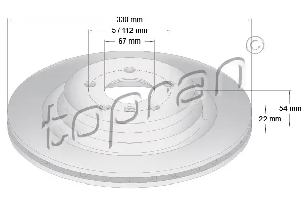 Preis Gesenkt TOPRAN 409 484 - Bremsscheibe