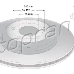TOPRAN 502 241 - Bremsscheibe Top-Angebot