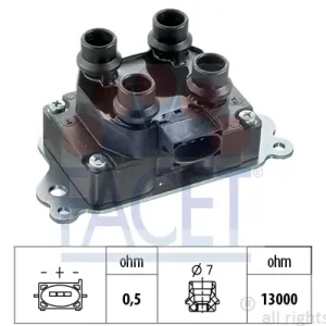 Echt FACET 9.6264 - Zündspule - Made in Italy - OE Equivalent