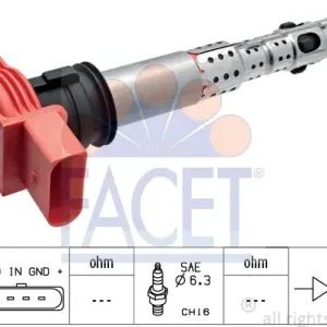 FACET 9.6327 - Zündspule Neue Kollektion