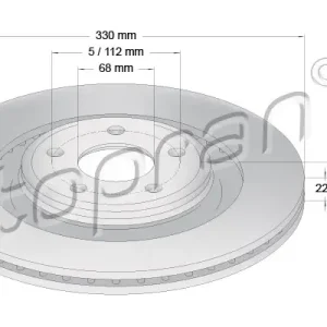 Mega-Angebot TOPRAN 113 012 - Bremsscheibe