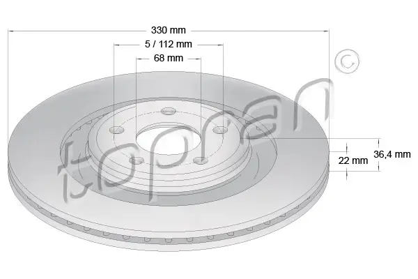 Mega-Angebot TOPRAN 113 012 - Bremsscheibe
