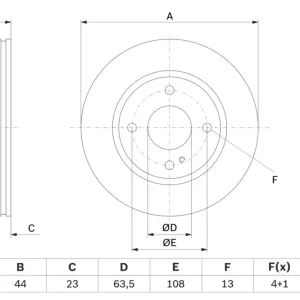 BOSCH 0 986 479 E80 - Bremsscheibe Rabatt