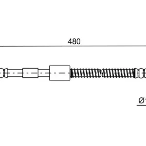 BOSCH 1 987 481 687 - Bremsschlauch Preisknaller