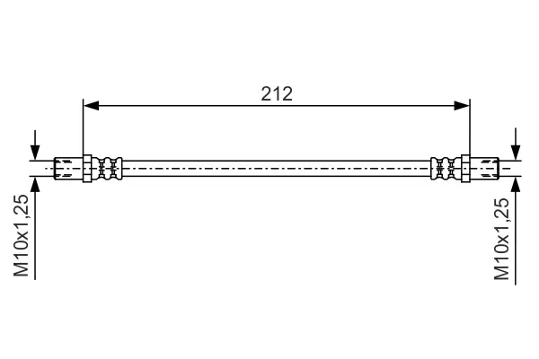 BOSCH 1 987 481 A50 - Bremsschlauch Ausverkauf
