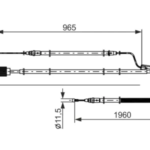 BOSCH 1 987 482 805 - Seilzug, Feststellbremse Heißes Angebot