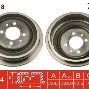 Abverkauf TRW DB4218 - Bremstrommel