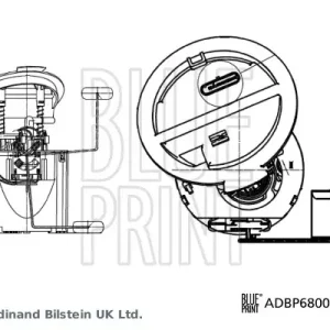 BLUE PRINT ADBP680014 - Kraftstoff-Fördereinheit Günstig