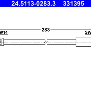 Sonderangebot ATE 24.5113-0283.3 - Bremsschlauch
