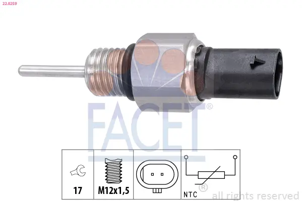 FACET 22.0259 - Sensor, Abgastemperatur Neue Kollektion