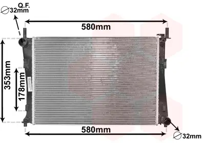VAN WEZEL 18002325 - Kühler, Motorkühlung Top-Seller