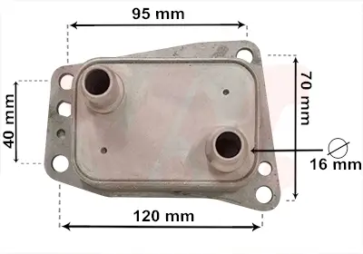 Nur Heute VAN WEZEL 18013719 - Ölkühler, Motoröl - *** IR PLUS ***
